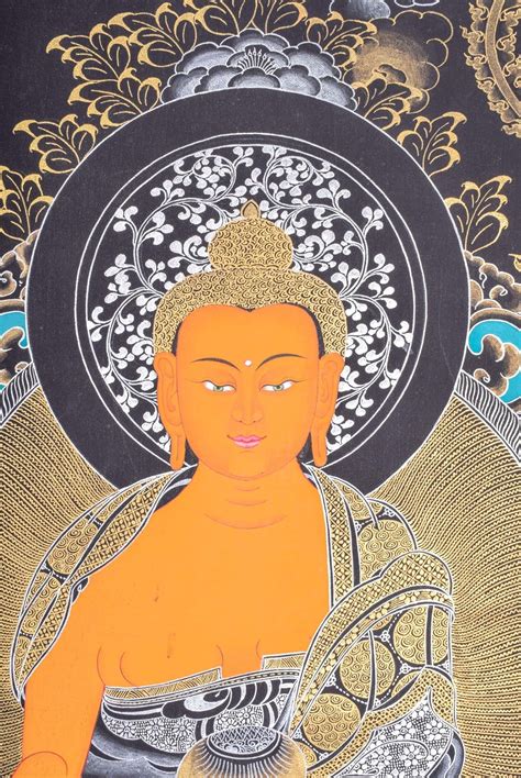 Shakyamuni Buddha Thangka From Nepal In 2022 Thangka Buddha Painting