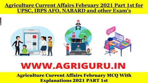 Agriculture Current Affairs February 2021 Part 1st For Upsc Ibps Afo