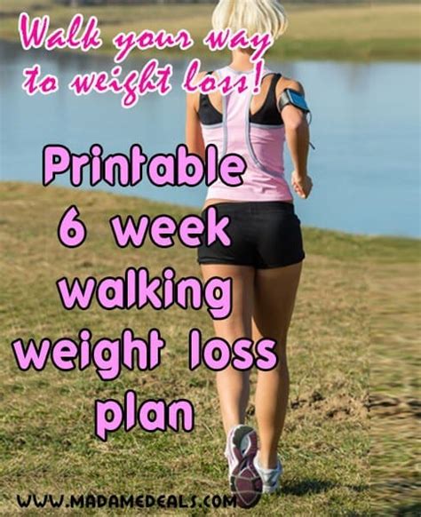 Walking Weight Loss Printable - Real Advice Gal