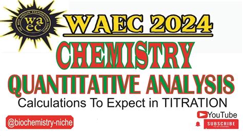 Waec Chemistry Titration Sample Questions In Volumetric