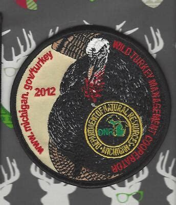 Original Michigan Dnr Successful Turkey Hunting Patch Ebay