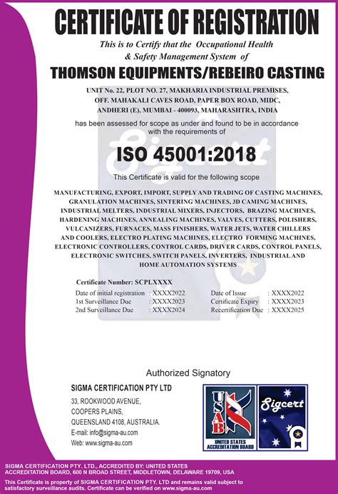 Certificates