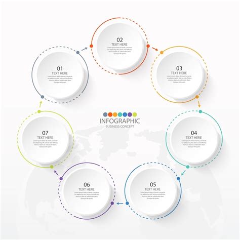 Premium Vector Basic Circle Infographic Template With Steps