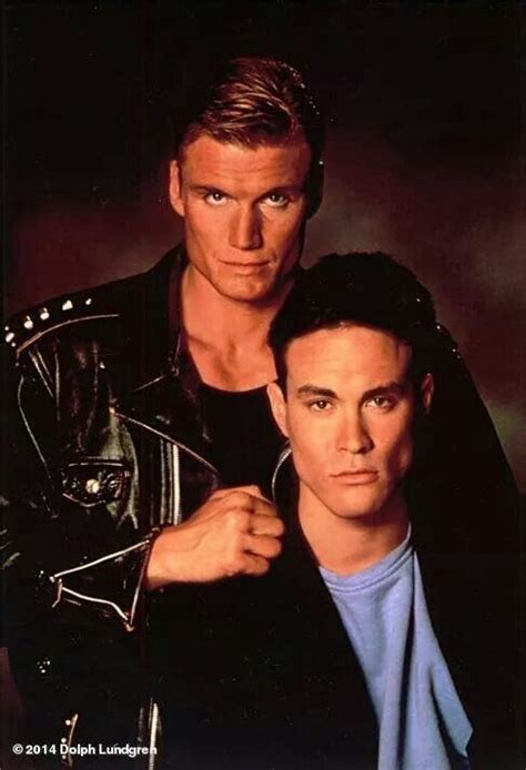 Brandon Lee and Dolph Lundgren