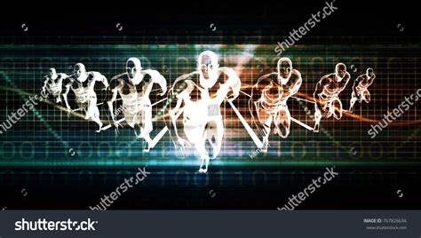 Healthcare Technology Human Body Scan Concept Stock Illustration