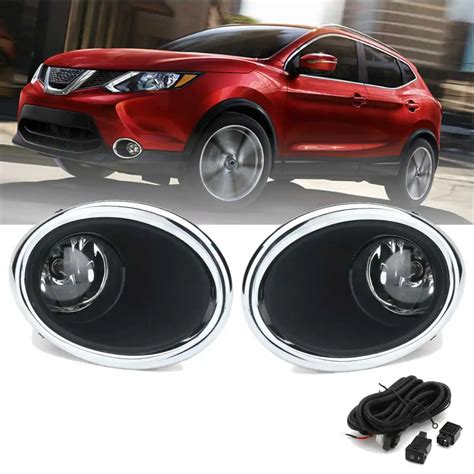 For Nissan Rogue Sport Bright Light Lamp Covers A Pair Front