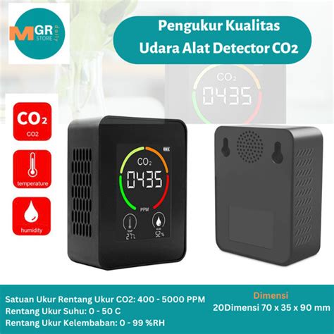 Jual Pengukur Kualitas Udara Alat Detector CO2 Sensor PPM Meter