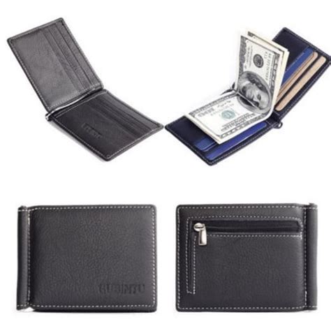 Porte monnaie en cuir pour homme Porte cartes de crédit carte d