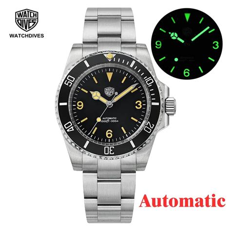 Watchdives Rel Gio De Mergulho Autom Tico Masculino Mechanical Sapphire