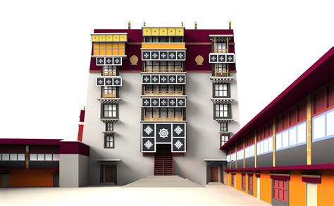 Download Potala Palace Lhasa Royalty Free Stock Illustration Image