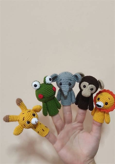 Finger Puppets Crochet Finger Puppets Farm Animals Puppets - Etsy