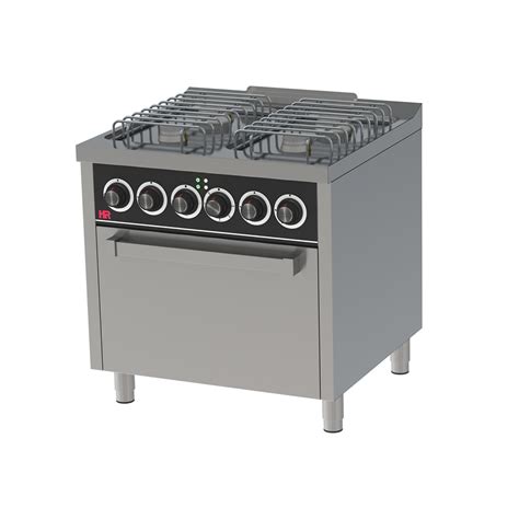 Cocina A Gas 4 Fuegos Con Horno HR FAINCA SERIE 750 BASIC Osteleria