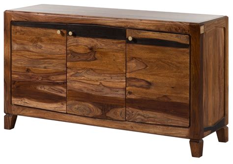 Buffet en bois de palissandre laqué marron ANCONA 22