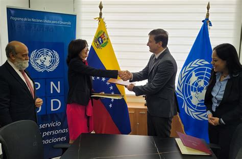 Venezuela y el PNUD firman un acuerdo de cooperación en el sector