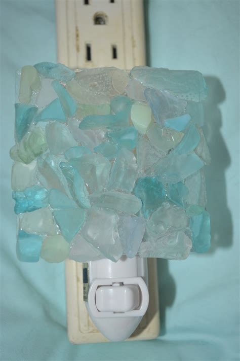 Nl5 Coastal Seaglass Sea Glass Beach Glass Night Light Etsy