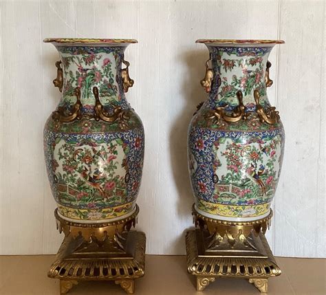 Proantic Paire De Vases Chinois