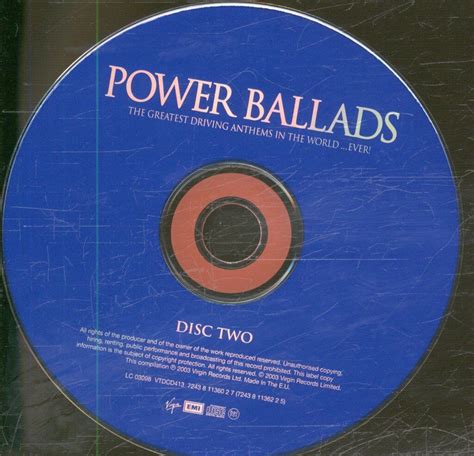 Various Artists Power Ballads The Greatest Driving Anthems In The