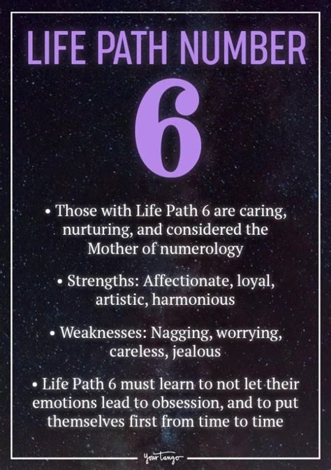 Life Path Number 6 Meaning According To Numerology Life Path Number