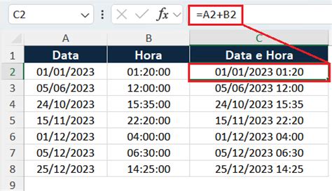 Concatenar Data E Hora Excel Passo A Passo Excel Easy