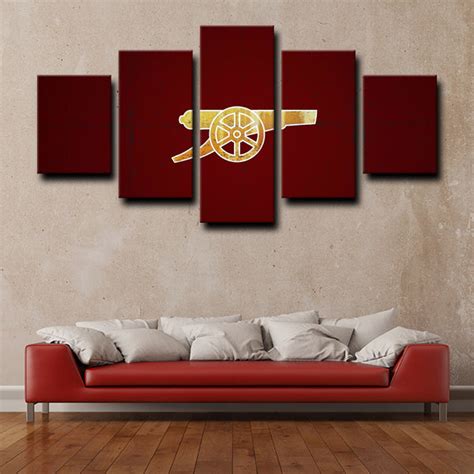 gunners logo canvas wall art pencil canvas
