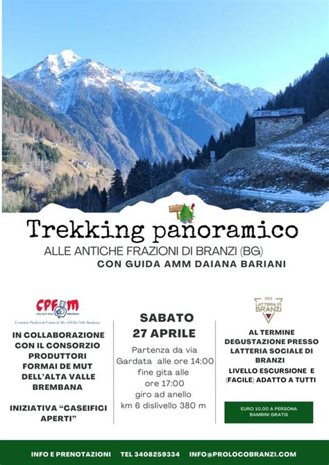 Portale Ufficiale Della Val Brembana Trekking Panoramico