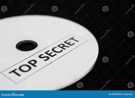 Compact Disc With Top Secret Stock Image Image Of Compact Document