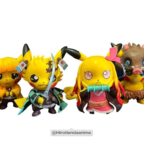 Figuras Chibis Pikachu X Kimetsu No Yaiba Hiro Tienda Anime