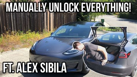 How To Manually Unlock Every Opening In Your Tesla Model 3 Collab