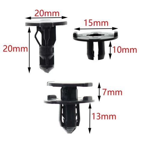 20pcs Bumper Splash Shield Push Clip Retainer Rivet For Auveco 01553