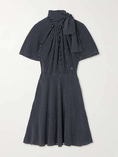 Givenchy Pussy Bow Polka Dot Silk Mini Dress Net A Porter