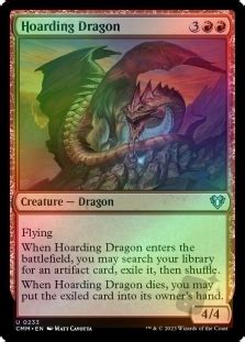 Hoarding Dragon Commander Masters English Foil Singles Magic The