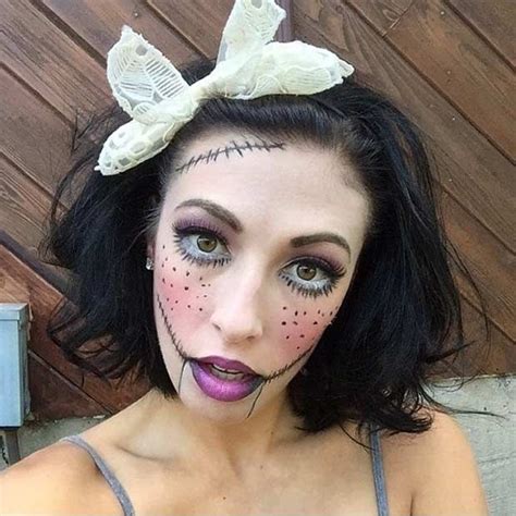 61 Easy Diy Halloween Makeup Looks Stayglam Doll Makeup Halloween Halloween Makeup Looks