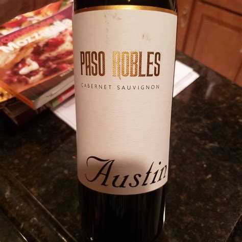 TFM Wine Lady : Wine Review: Austin Paso Robles Cabernet Sauvignon, NV