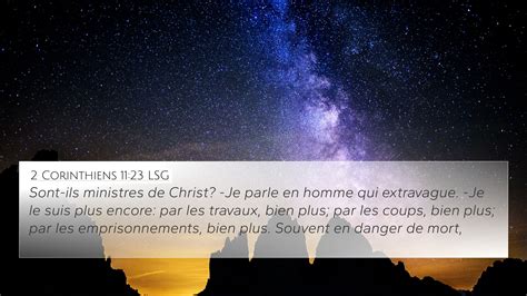 2 Corinthiens 11 23 LSG 4K Wallpaper Sont Ils Ministres De Christ