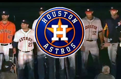 Houston Astros Officially Unveil New Logos Uniforms Sportslogosnet News