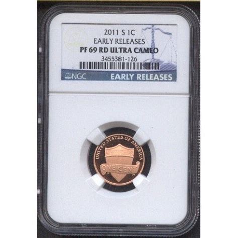 2 2011 S LINCOLN CENTS NGC PF 69 UCAM EARLY RELEASES