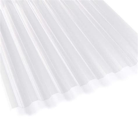 Suntuf 26 In X 6 Ft Polycarbonate Roof Panel In Clear 155030 The Home Depot