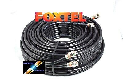 Belden Siamese RG6 Quad Shield Coax Cable Foxtel Sat Approved 0 3m 50m