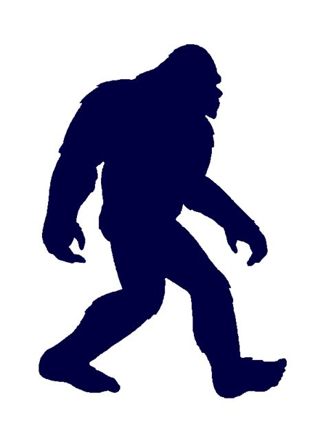 Sasquatch Silhouette Vector at GetDrawings | Free download