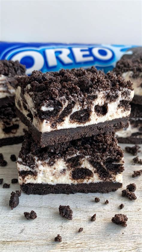 Fitwaffle On Instagram 4 Ingredient Oreo Cheesecake Bars 😍 If You Love