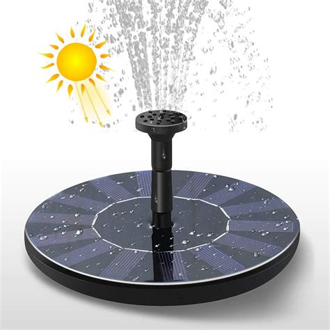 Fontaine Solaire Pompe Eau Solaire Fontaine W Mini Solaire De