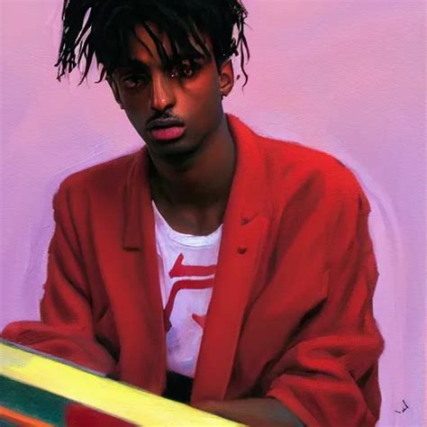 Oil Painting Of A Playboi Carti In The Style Of Syd Stable Diffusion