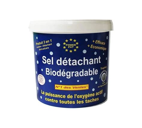 Accueil Power Pat Lessive biodégradable Powerpat Sel détachant