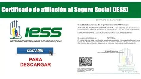 Certificado De Afiliaci N Al Iess Elyex