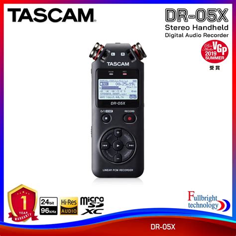 Tascam Dr X Stereo Handheld Digital Audio Recorder