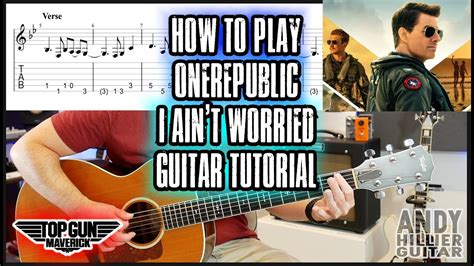 How To Play Onerepublic I Aint Worried Guitar Tutorial Lesson Youtube