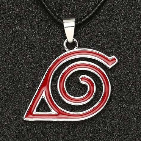 Naruto Necklace Leaf Konoha Village Symbal Uzumaki Uchiha Sasuke Itachi