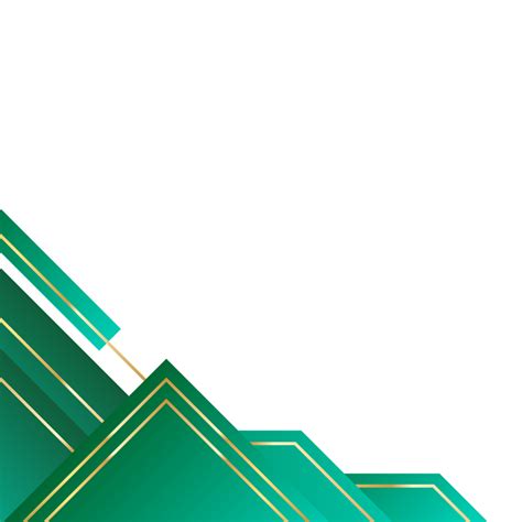 Geometric Corner Border For Business Or Certificate Design 51719909 Png