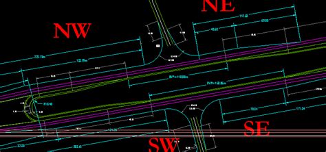 Interseccion Vial En AutoCAD Librería CAD