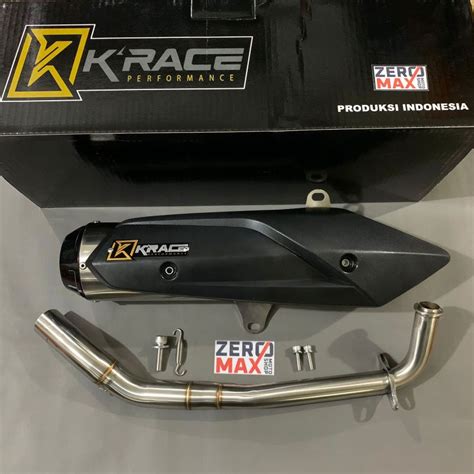 Jual Knalpot K Race Krace Standar Racing Stainless Yamaha All New Aerox